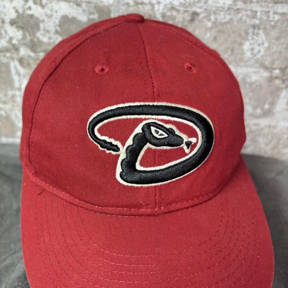 Arizona Diamondbacks Hat Cap Strap Back Red Black MLB Baseball Youth - Picture 5 of 10